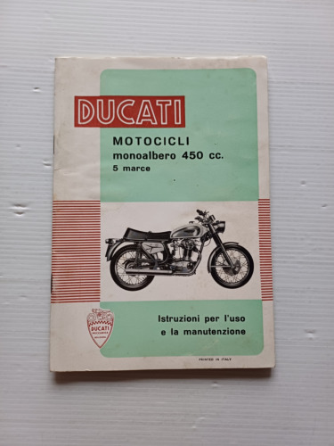 Ducati 450 Desmo-Scrambler-Mark3 1970 manuale uso manutenzione ORIGINALE