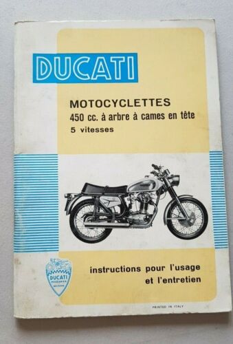 Ducati 450 Desmo Scrambler Mark3 1970 manuale uso testo FRANCESE …