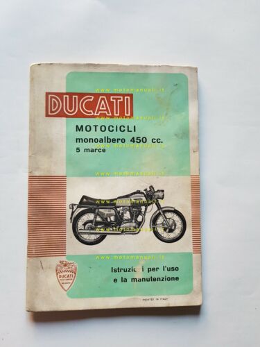 Ducati 450 Mark3-Mark3 Desmo-Scrambler 1969 manuale uso ORIGINALE owner's manual