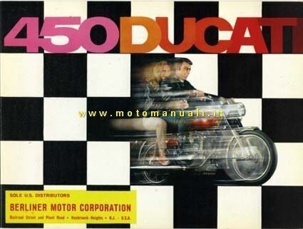 Ducati 450 Scrambler Mark 3 D 1970 depliant originale brochure