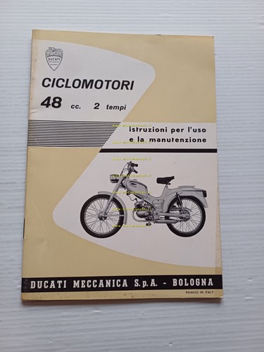 Ducati 48 Brisk1-Piuma-Piuma Sport 1964-65 manuale uso manutenzione originale