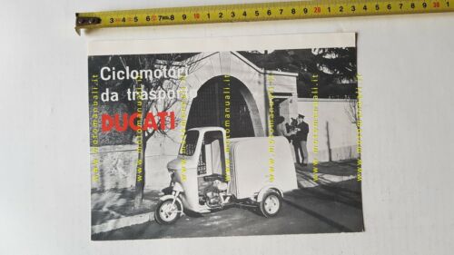 Ducati 48 Fattorino 3R motocarro 1964 depliant originale italiano brochure