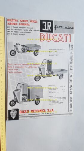 Ducati 50 Fattorino 3R 1964 depliant originale italiano