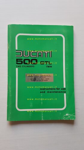Ducati 500 Desmo - GTL 1976 manuale uso manutenzione originale …