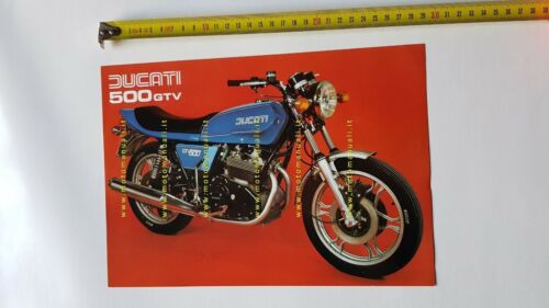 Ducati 500 GTV 1977 depliant moto originale brochure