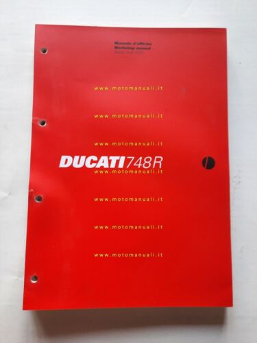 DUCATI 748 R 2000 manuale officina ITALIANO INGLESE originale WORKSHOP …