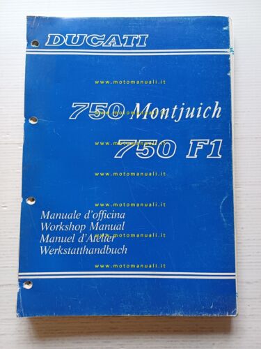 Ducati 750 F1- Montiujch 1986 manuale officina originale genuine workshop …