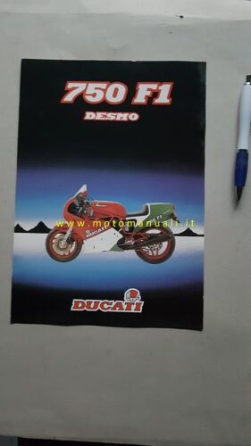 Ducati 750 F1 1a serie 1985 depliant originale COLORI ITALIANO …