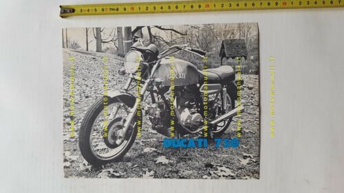 Ducati 750 GT 1972 depliant originale (USA) moto brochure