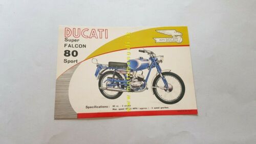 Ducati 80 Super Falcon Sport 1964 depliant originale moto USA …