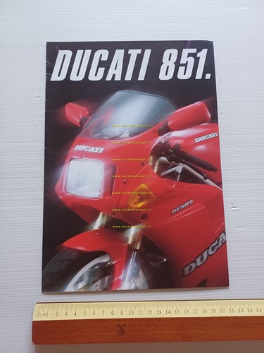 Ducati 851 1989-90 depliant originale italiano inglese