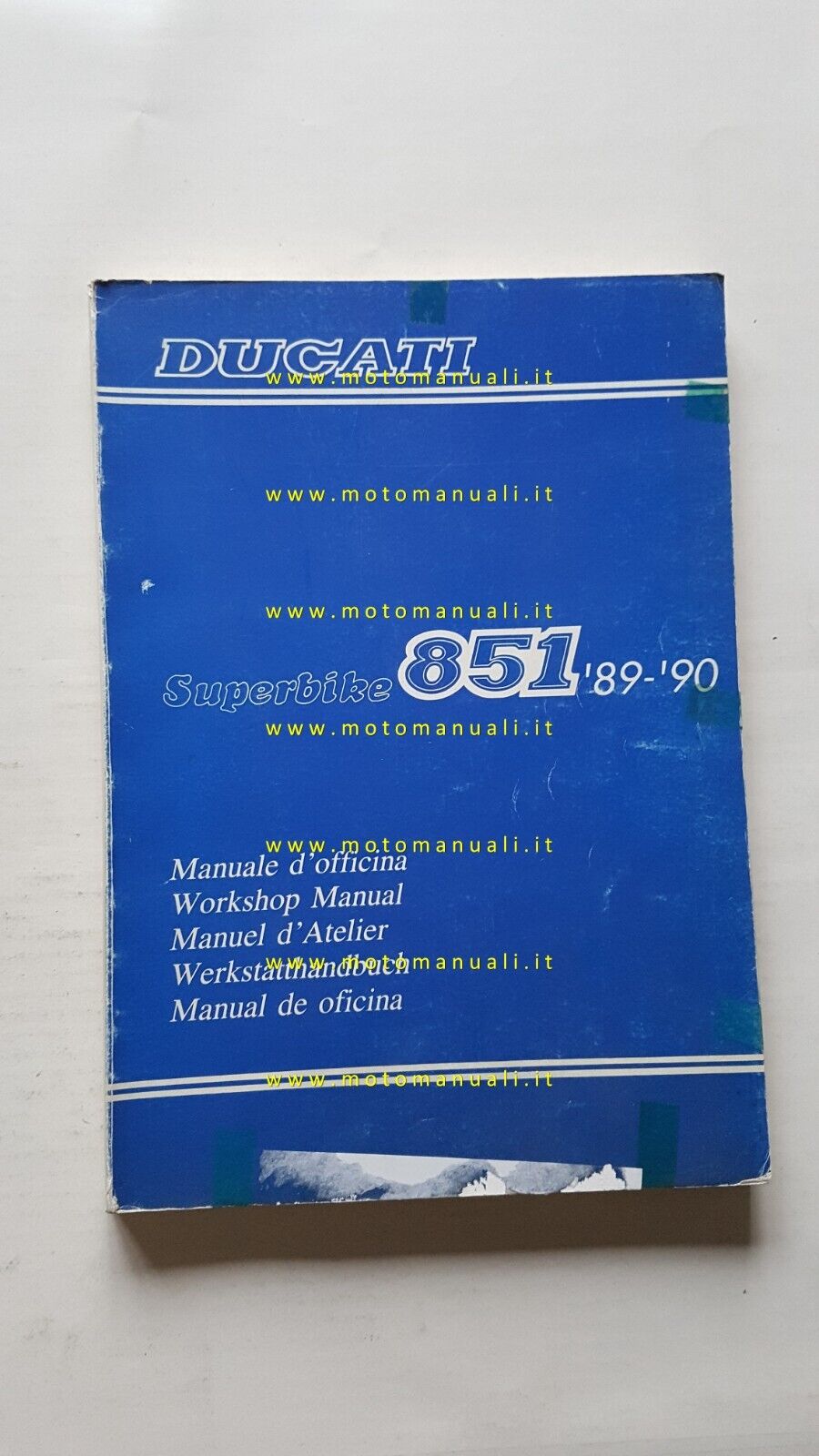Ducati 851 Superbike 1989-90 manuale officina originale workshop manual
