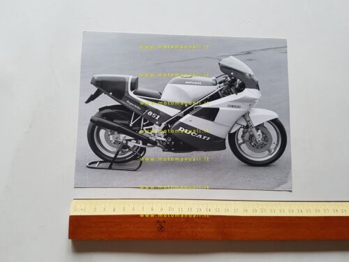 Ducati 851 Superbike Tricolore 1988 foto cartella stampa originale