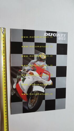Ducati 851 tricolore 1a serie 1987 depliant originale ITALIANO brochure
