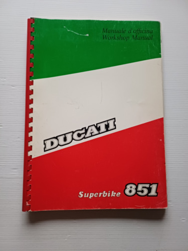 Ducati 851 Tricolore Superbike KIT 1988 manuale officina originale shop …
