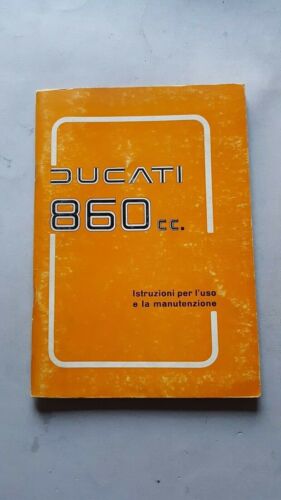 DUCATI 860 1975 manuale uso originale ITALIANO moto owner's manual