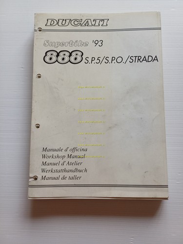 DUCATI 888 S.P.5 - 888 S.P.O. - 888 Strada 1993 …