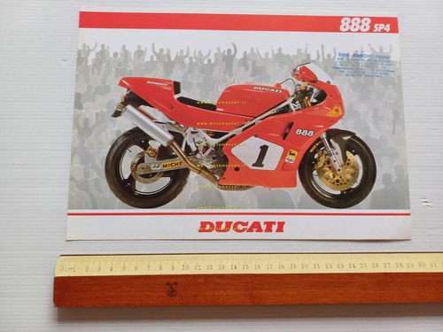 Ducati 888 SP4 1992 depliant originale italiano moto brochure