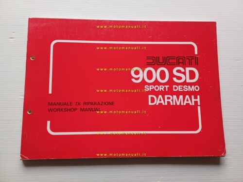 Ducati 900 Darmah SD Desmo 1980 manuale officina originale workshop …