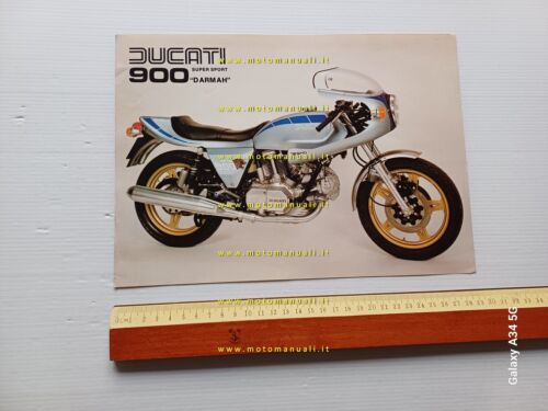 Ducati 900 Darmah Super Sport 1980 depliant originale italiano brochure …