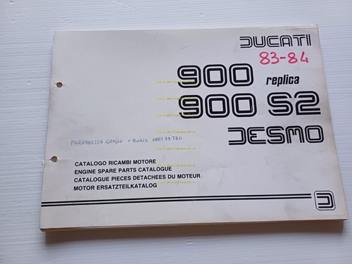Ducati 900 M.H. Replica - 900 S2 1984 catalogo ricambi …