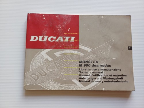 Ducati 900 Monster 1993 manuale uso manutenzione libretto istruzioni originale