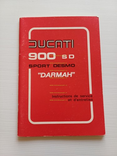 DUCATI 900 SD Darmah Sport Desmo 1979 manuale uso libretto …