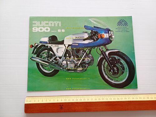 Ducati 900 SS 1976 depliant originale testo italiano - inglese