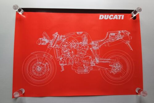 Ducati 916 1994 disegno CAD manifesto poster originale 100x80 cm …