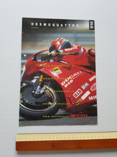 Ducati 916 Desmoquattro 1994-95 depliant moto originale italiano inglese