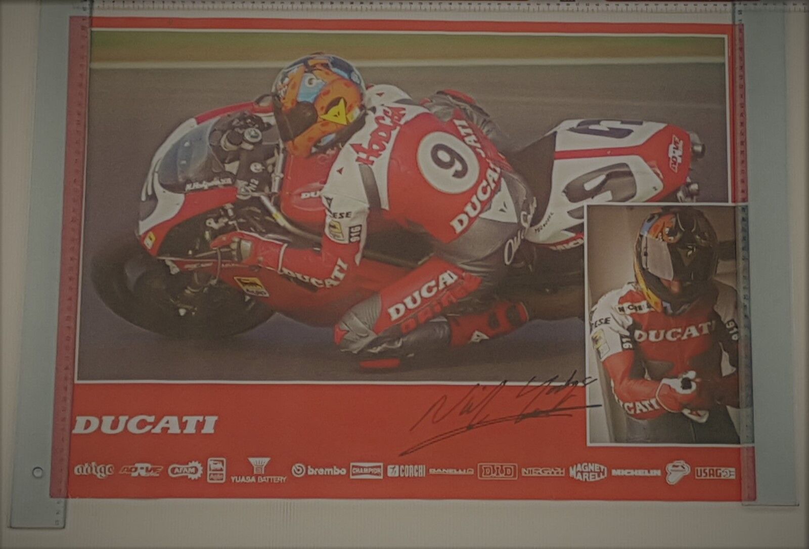 Ducati 916 Superbike 1997 Hogdson manifesto poster originale