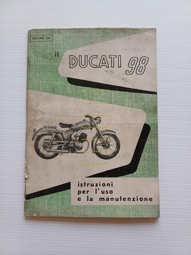 Ducati 98 anni 50 manuale uso manutenzione libretto originale italiano