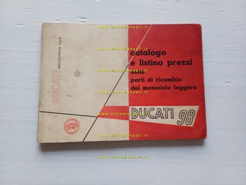 Ducati 98 catalogo ricambi originale Spare Parts Catalogue