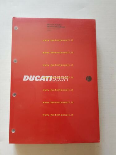 DUCATI 999 R 2003 manuale officina FRANCESE TEDESCO originale WORKSHOP …