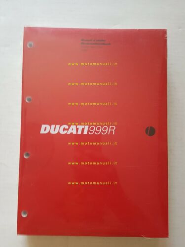 DUCATI 999 R 2004 manuale officina FRANCESE TEDESCO originale WORKSHOP …