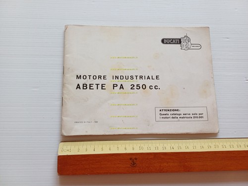 Ducati Abete PA 250 1969 motore industriale catalogo ricambi originale