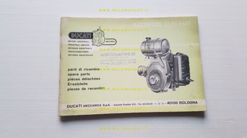 Ducati Acero 3,5 HP motore industriale catalogo ricambi originale parts …