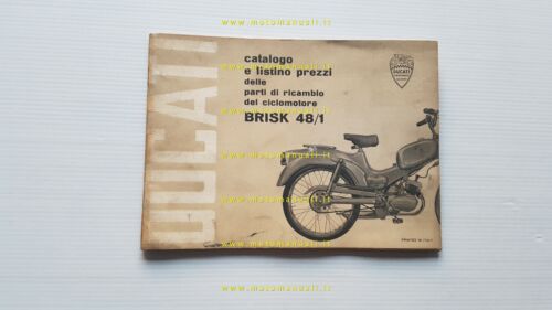 Ducati Brisk 48/1 anni 60 catalogo ricambi originale spare parts …