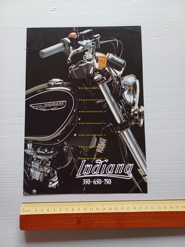 Ducati Indiana 350 650 750 1987 depliant italiano originale