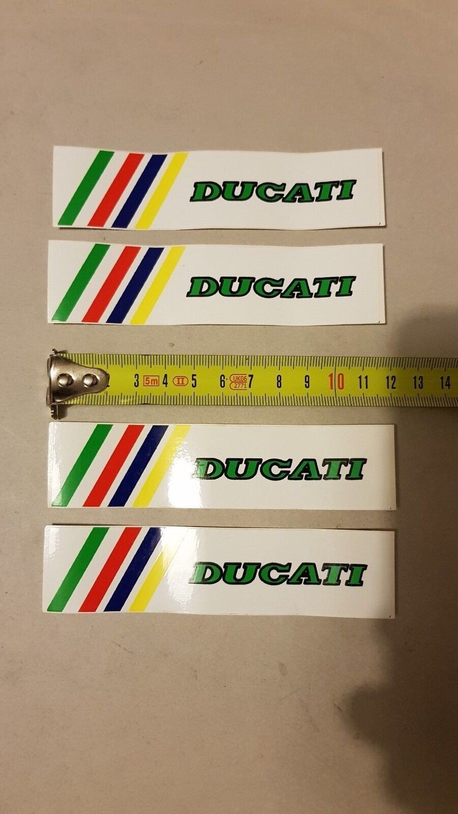 Ducati lotto adesivi pubblicitari originali anni '80 genuine factory stickers