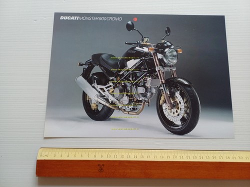 Ducati Monster 900 Cromo 1999 depliant inglese originale