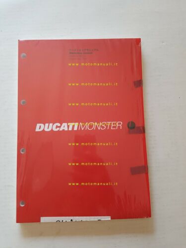 DUCATI MONSTER 900 I.E 2001 manuale officina JAPANESE ENGLISH WORKSHOP …