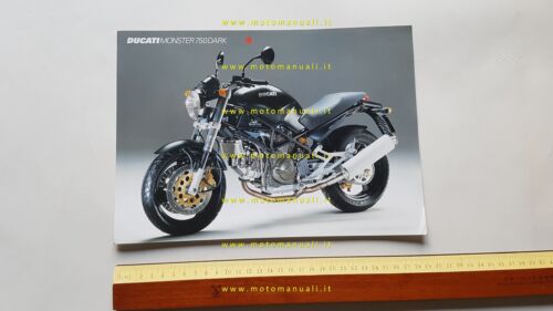 Ducati Monster Dark 750 1999 depliant originale italiano