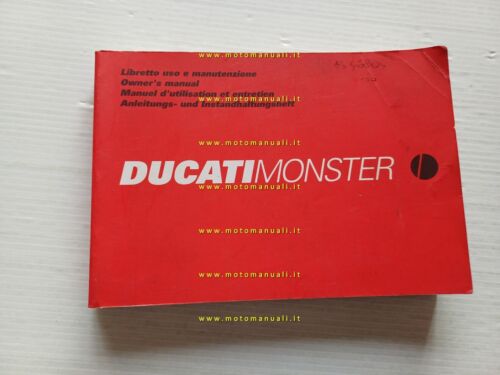 Ducati Monster modelli 2000 manuale uso manutenzione libretto originale italiano