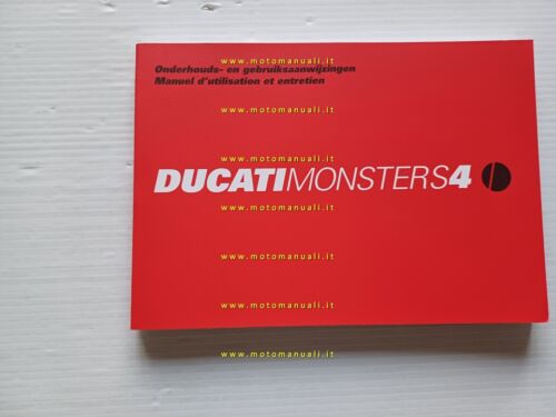 Ducati Monster S4 2002-3 manuale uso libretto istruzioni testo Francese …