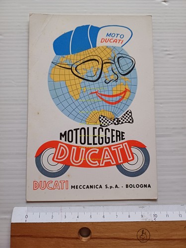 Ducati Motoleggere anni 50 cartolina originale
