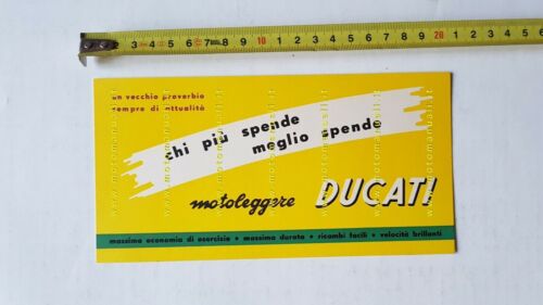 Ducati Motoleggere anni 50 cartolina originale no depliant