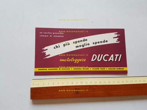 Ducati Motoleggere cartolina originale anni 50