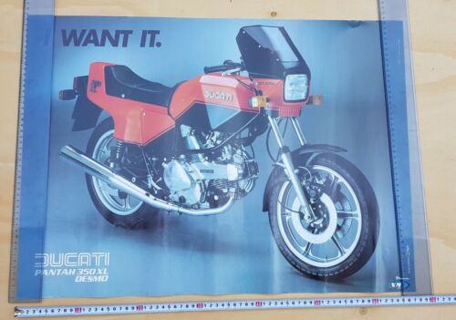 Ducati Pantah 350 XL manifesto poster affiche originale no depliant …