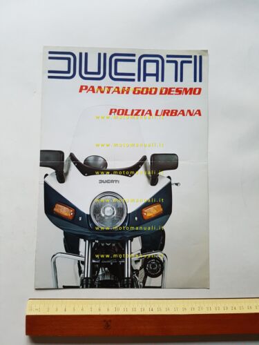 Ducati Pantah TL 600 Polizia Urbana 1982 depliant ITALIANO originale